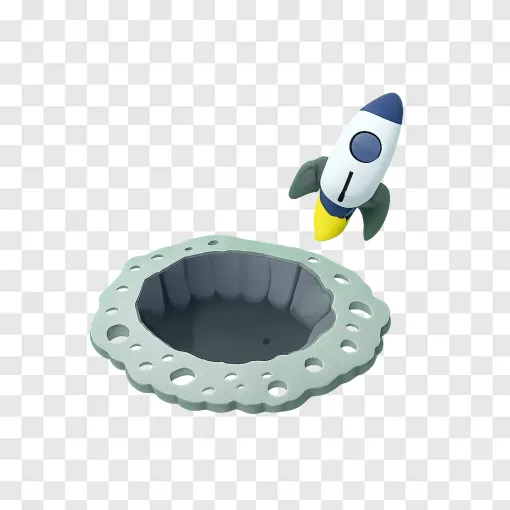 Lunar Crater PNG Image For Space Designs