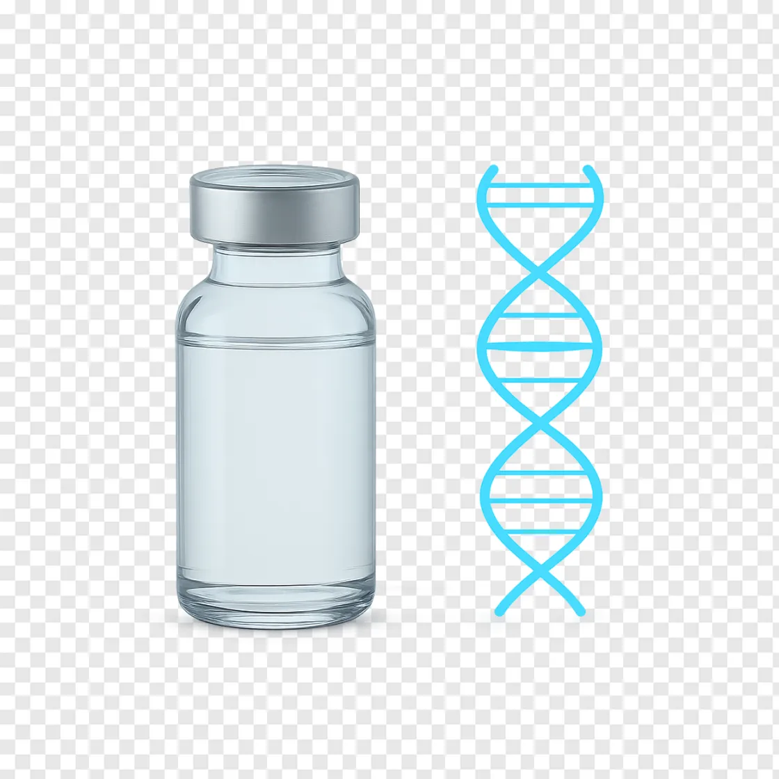 Medical Vaccine Vial PNG Transparent Background