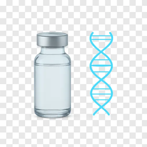 Medical Vaccine Vial PNG Transparent Background