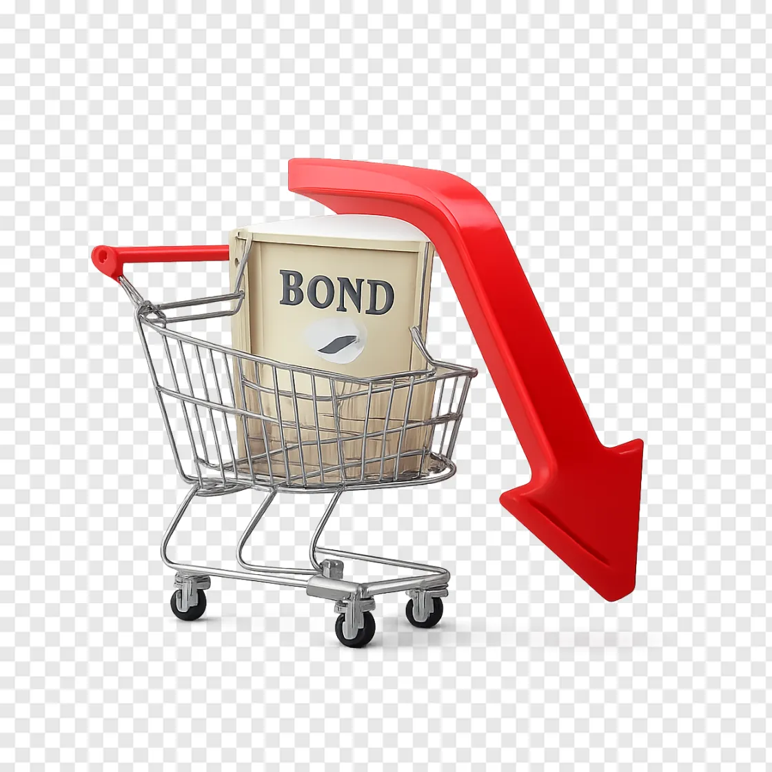 Stock Market Downward Trend And Retail PNG Icon For Financial Design