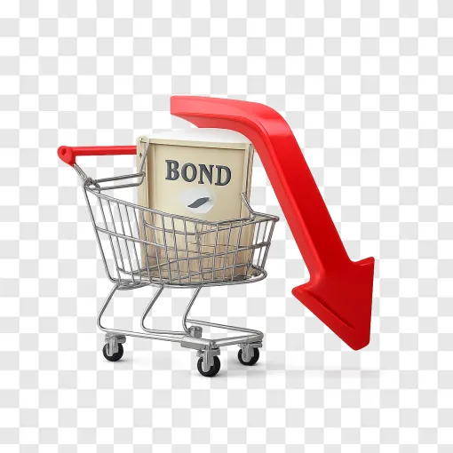 Stock Market Downward Trend And Retail PNG Icon For Financial Design