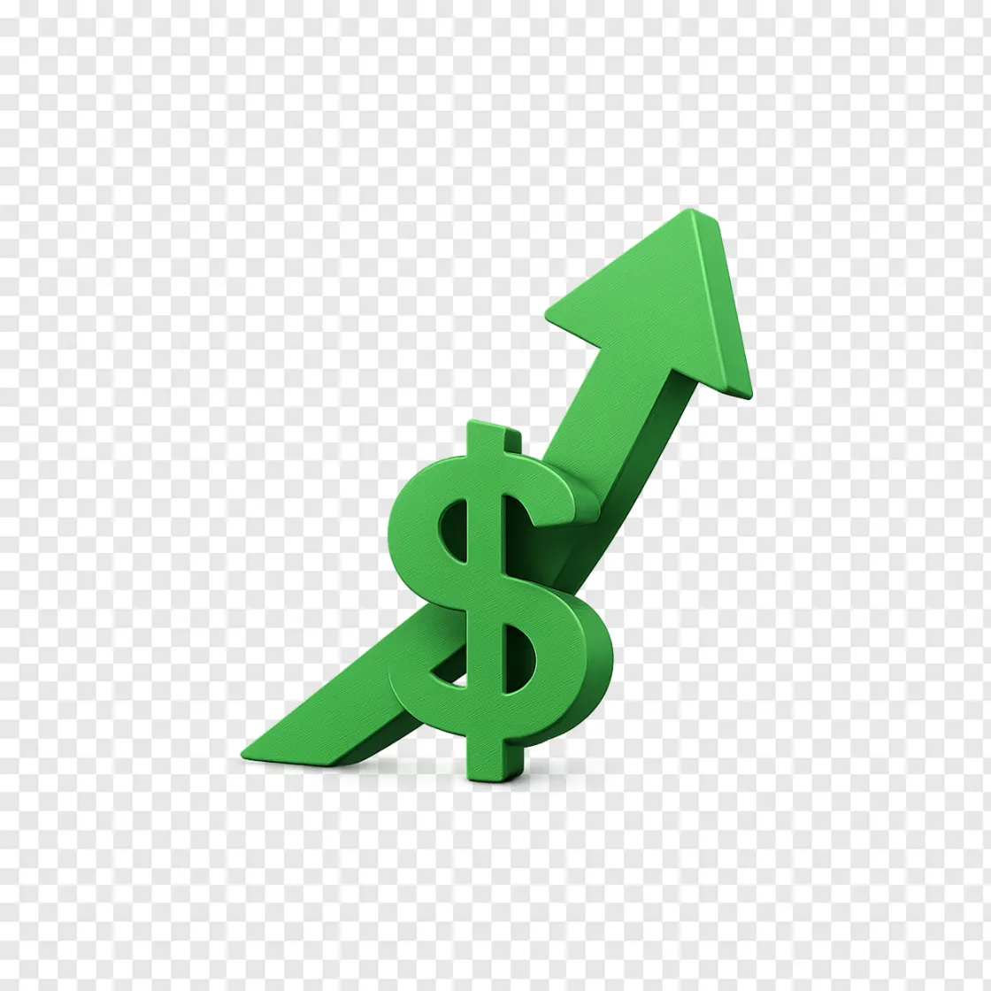 Stock Market Upward Trend PNG Icon For Financial Design