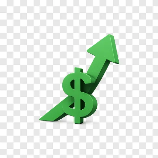 Stock Market Upward Trend PNG Icon For Financial Design