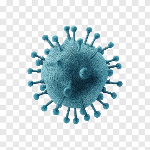 Medical Virus Cell PNG Image For Healthcare Presentations