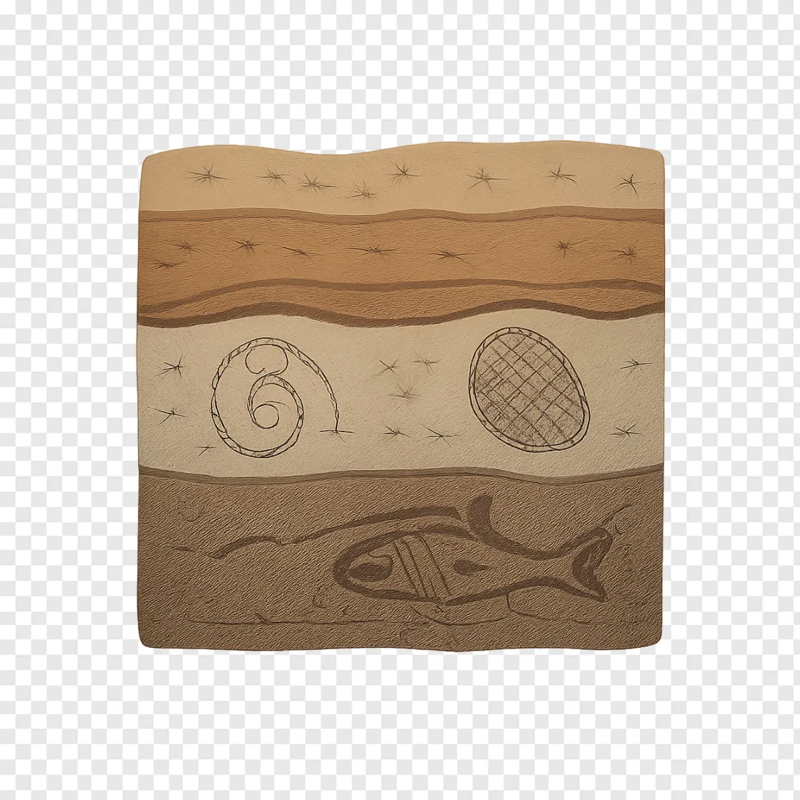 Geological Rock Strata PNG Image For Educational Designs