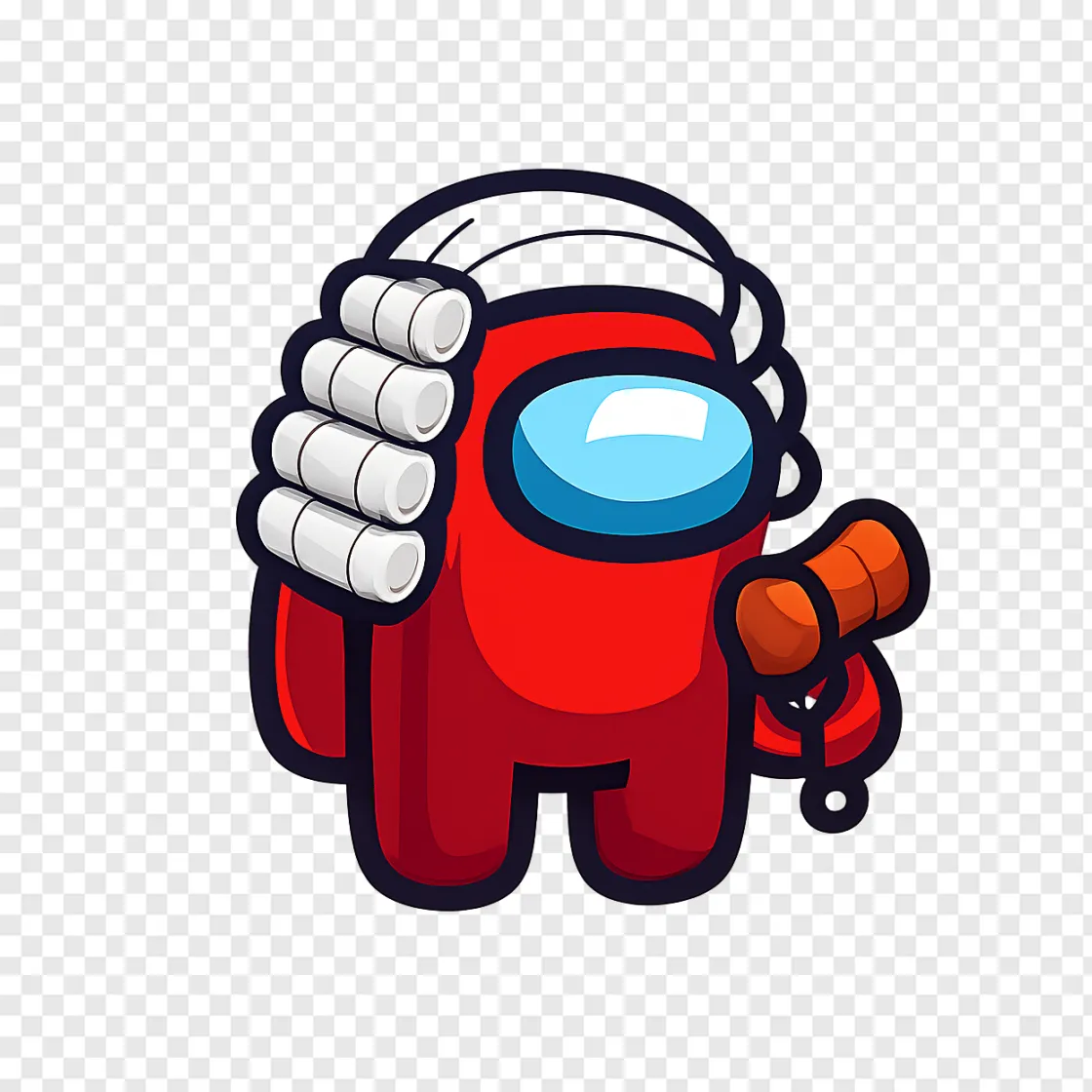 Among Us Judge Role PNG Sticker For Content Creators