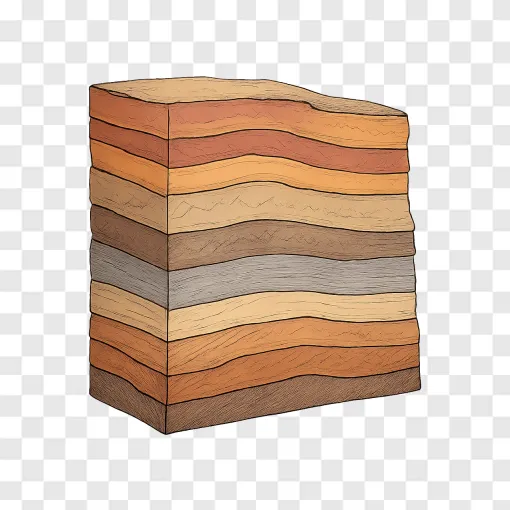 Geological Rock Layer PNG Image For Education