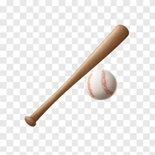 Baseball Bat And Ball PNG Transparent Image