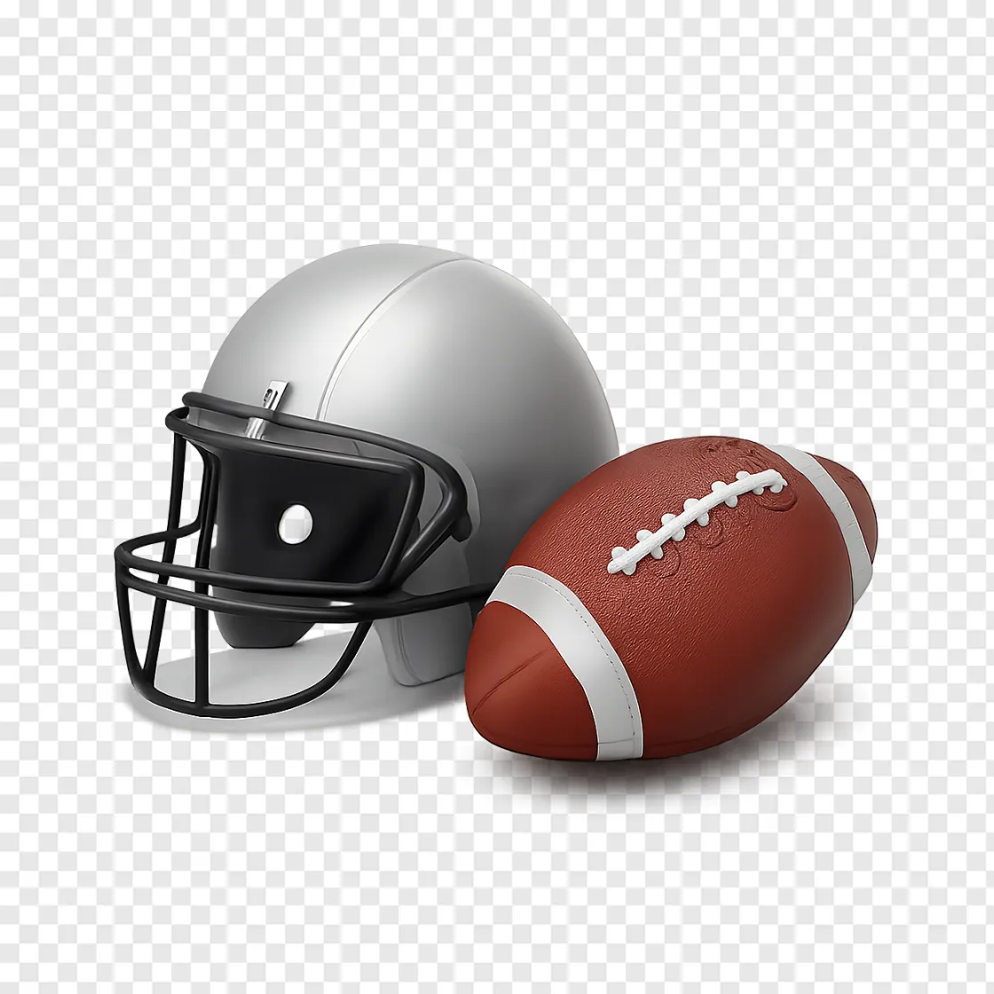 American Football Helmet PNG Transparent Background