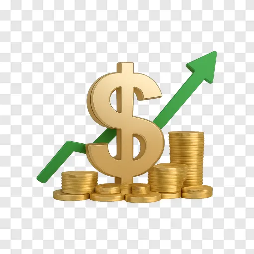 US Dollar And Inflation PNG Concept For Financial Presentations