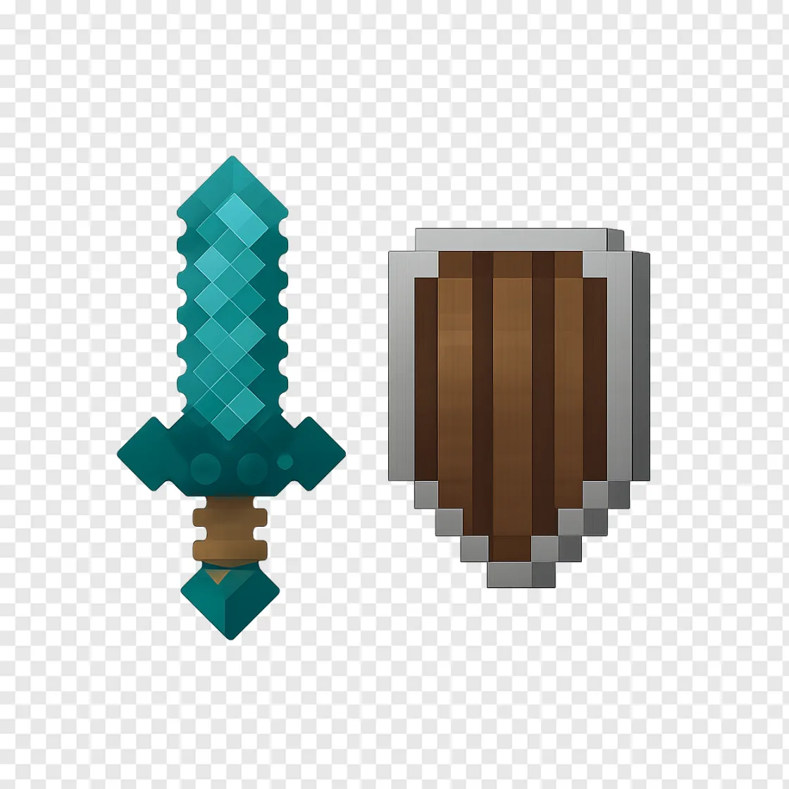 Minecraft Sword PNG Transparent Background