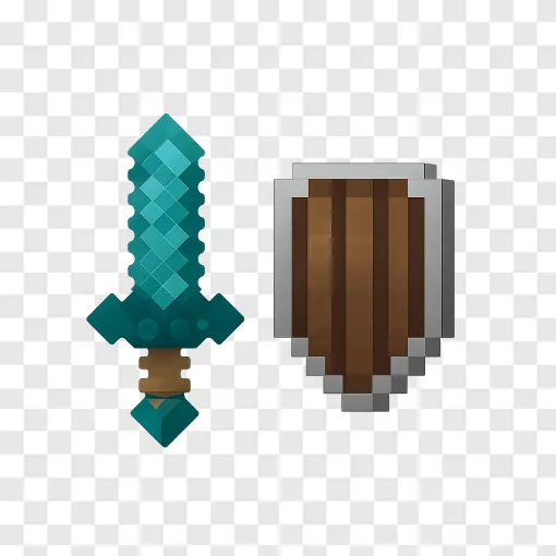Minecraft Sword PNG Transparent Background