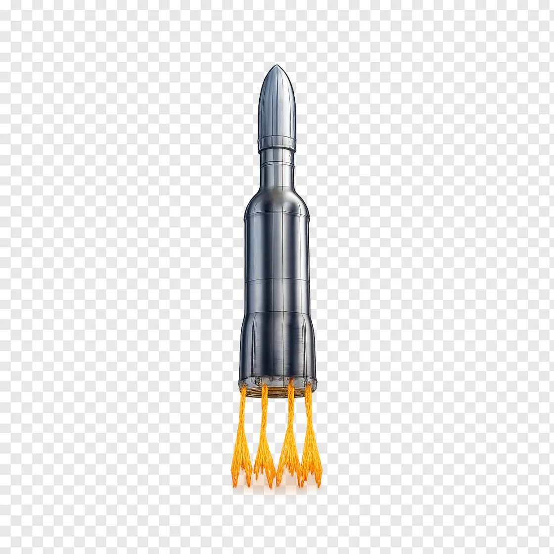 Space Rocket Launch PNG Image For Design Projects
