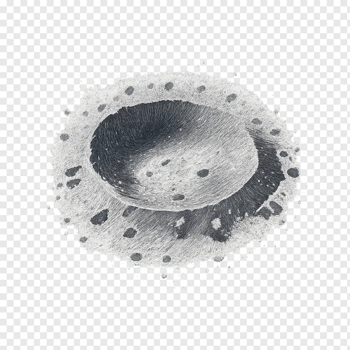 Moon Crater PNG Image For Space Designs