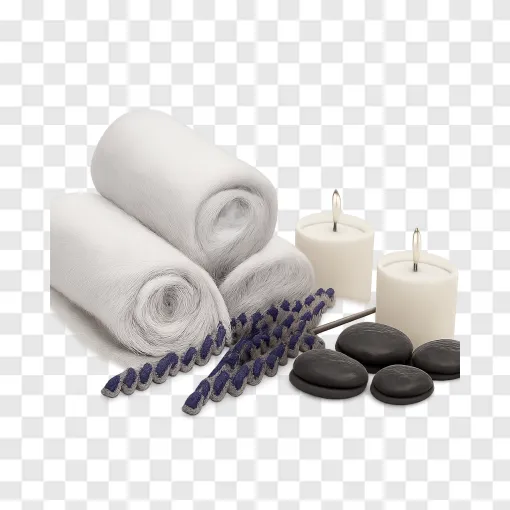 Relaxing Spa Weekend Elements PNG For Wellness Design