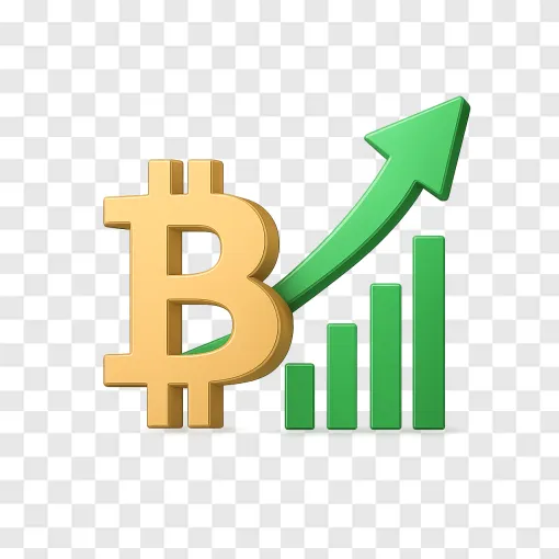 Bitcoin And Stock Market Chart PNG For Financial Designs
