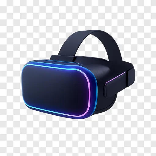 Futuristic VR Headset PNG Transparent Background