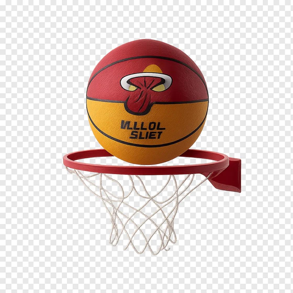 Miami Heat Basketball PNG Transparent Image