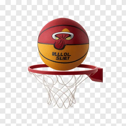 Miami Heat Basketball PNG Transparent Image