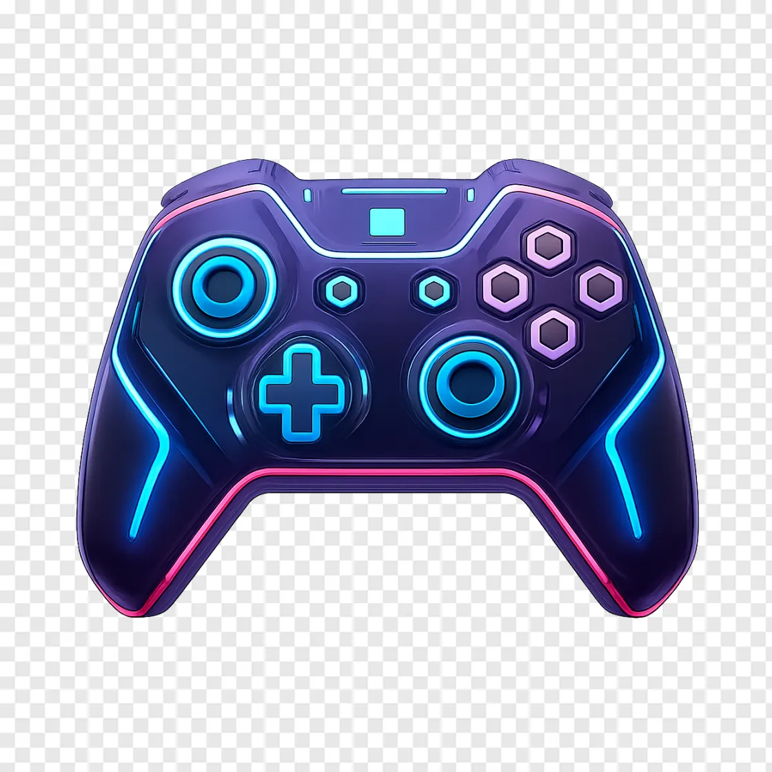 Futuristic Gaming Controller PNG