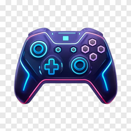 Futuristic Gaming Controller PNG