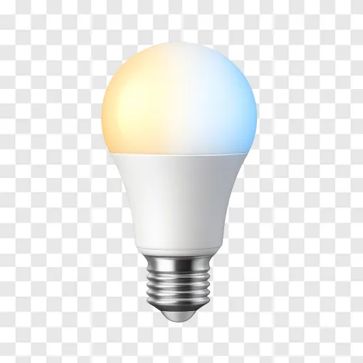 Smart Light Bulb PNG Transparent Image