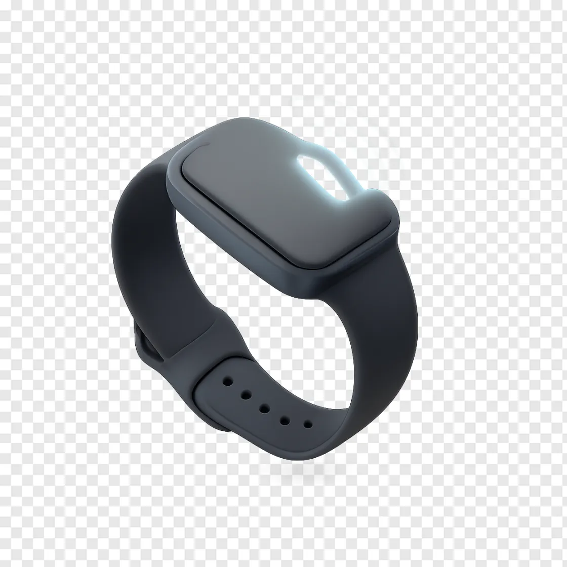 Pixel Watch PNG: Smartwatch Gesture Icon
