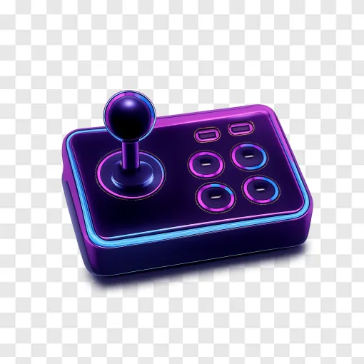Retro Video Game Controller PNG Transparent Background