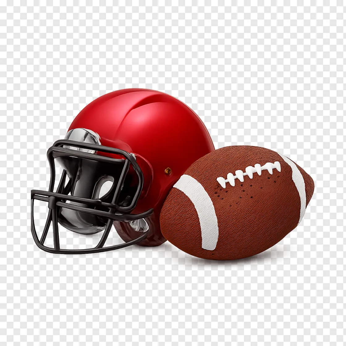 American Football Helmet PNG Transparent Background
