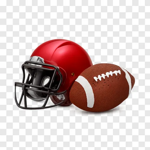 American Football Helmet PNG Transparent Background