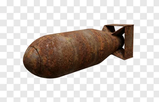 Vintage Military Bomb PNG Image