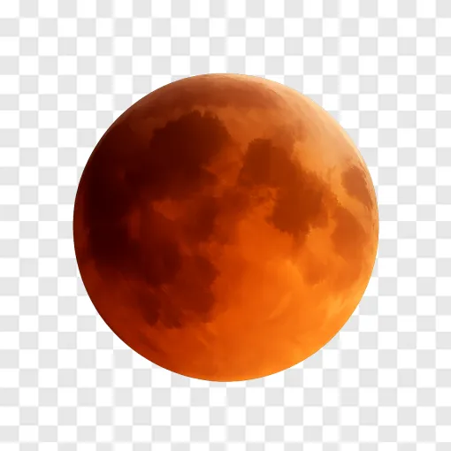 Lunar Eclipse PNG Image With Transparent Background