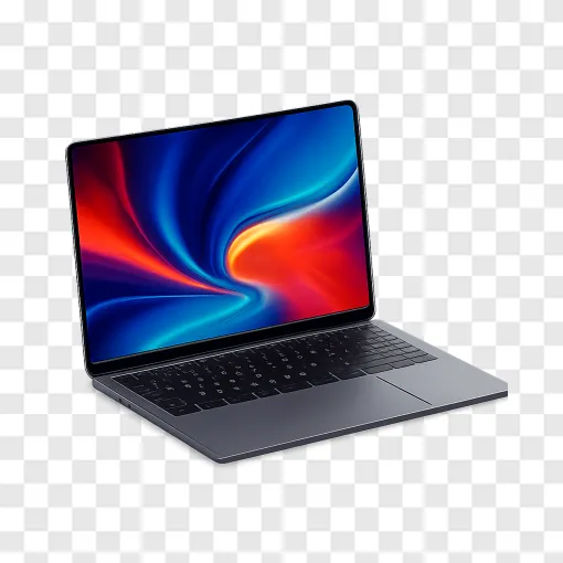Modern OLED Laptop PNG Transparent Image
