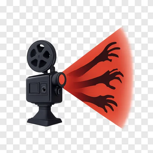 Spooky Horror Movie Projector PNG Design
