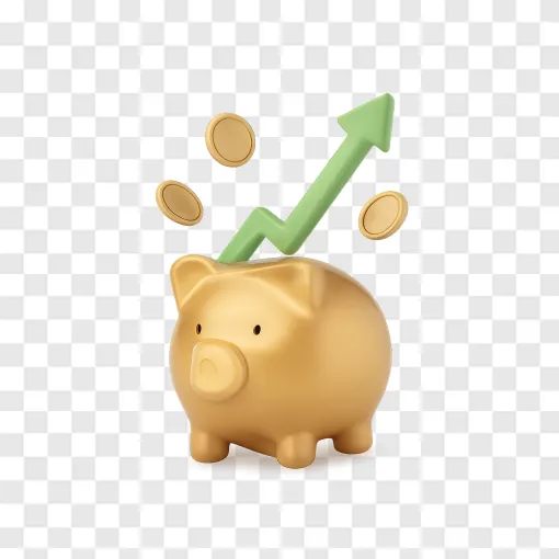 Dividend Growth Financial Icon PNG