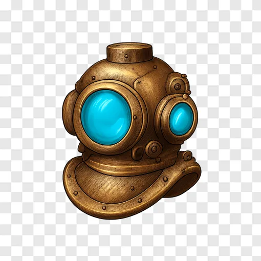 BioShock Diving Helmet PNG Transparent Background