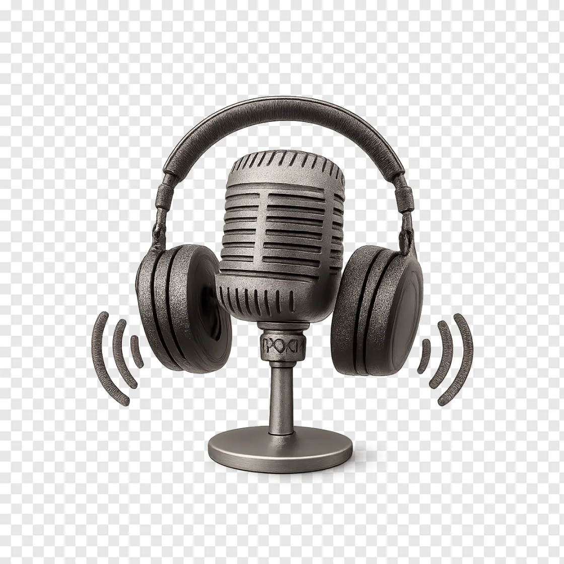 Microphone And Headset PNG Transparent Image