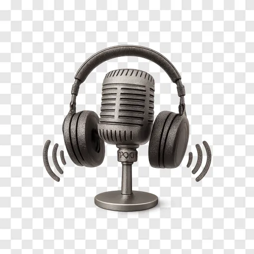 Microphone And Headset PNG Transparent Image