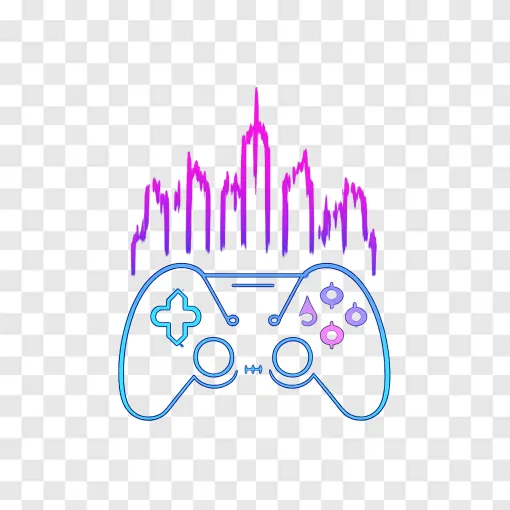 GTA 6 Neon City Gaming PNG