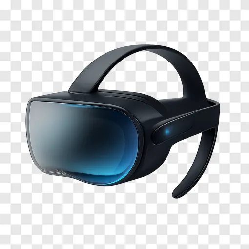 Futuristic VR Headset PNG Transparent Image