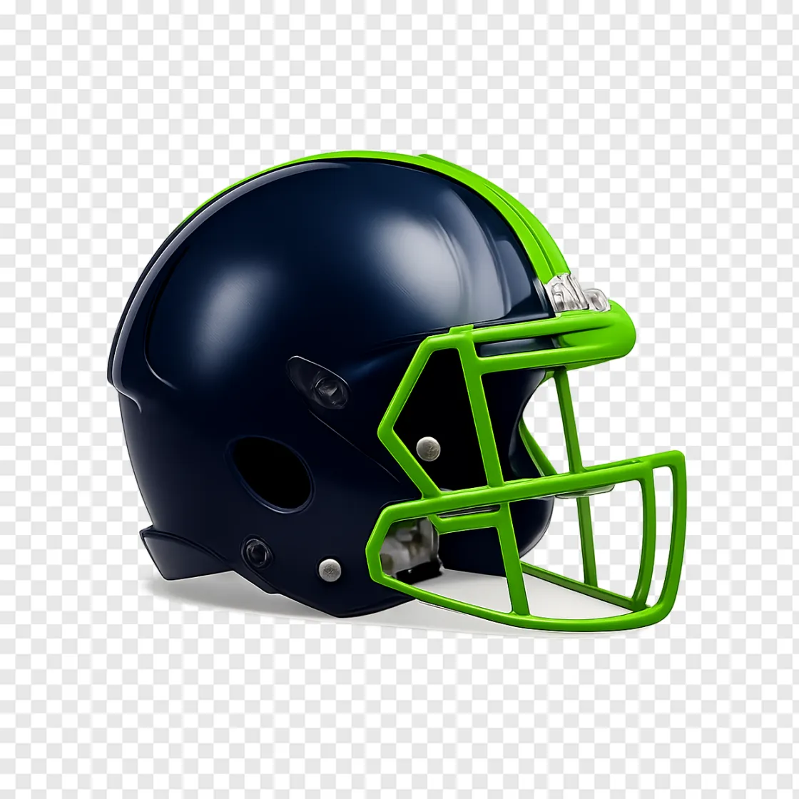 Seahawks Football Helmet PNG Transparent Image