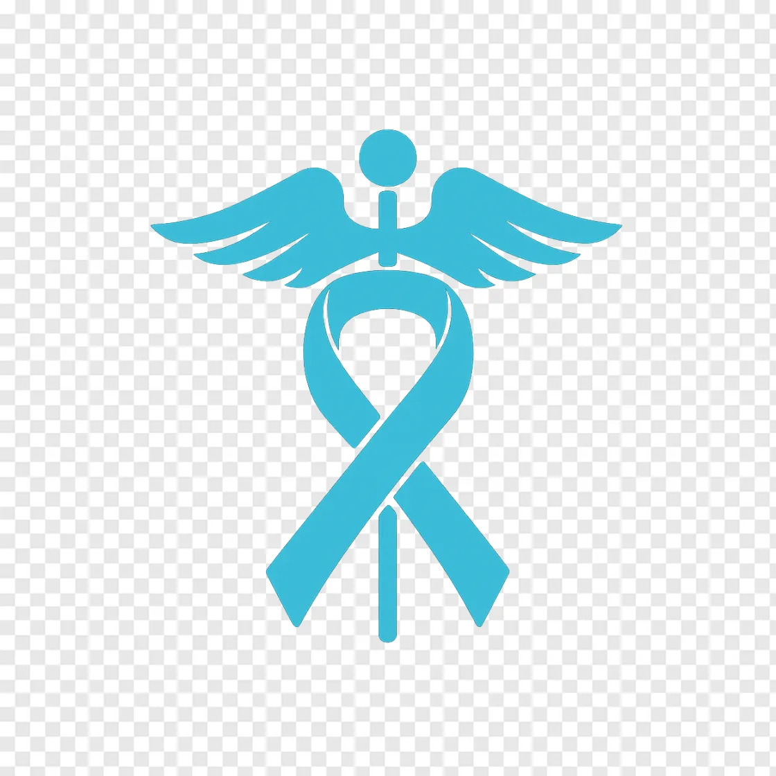 Cancer Awareness Ribbon PNG Vector Graphic
