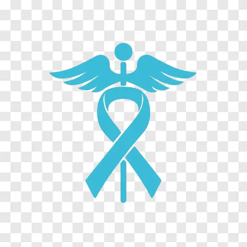 Cancer Awareness Ribbon PNG Vector Graphic