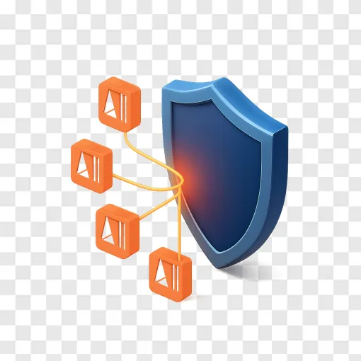 AI Content Protection Shield PNG