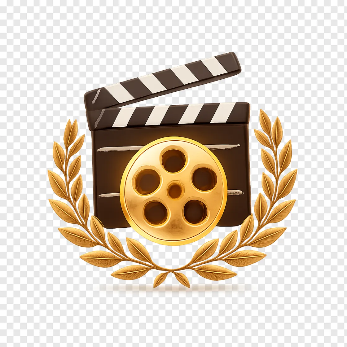 Cinema Box Office Clapperboard PNG Transparent Background