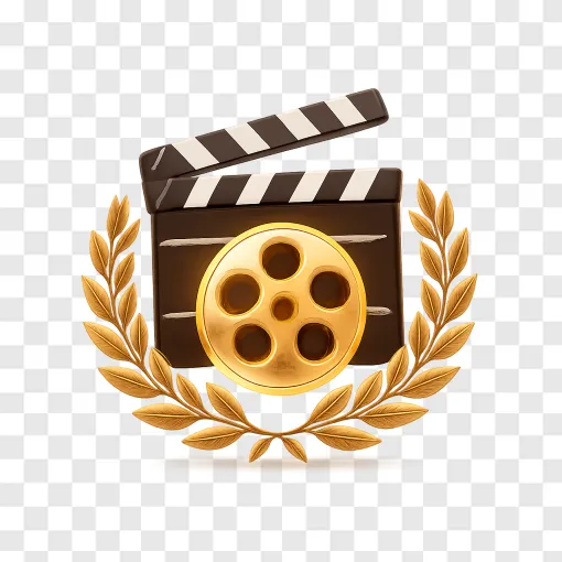 Cinema Box Office Clapperboard PNG Transparent Background