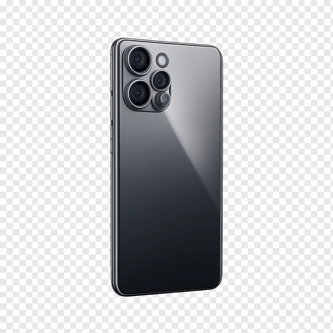Futuristic Smartphone Camera PNG Design