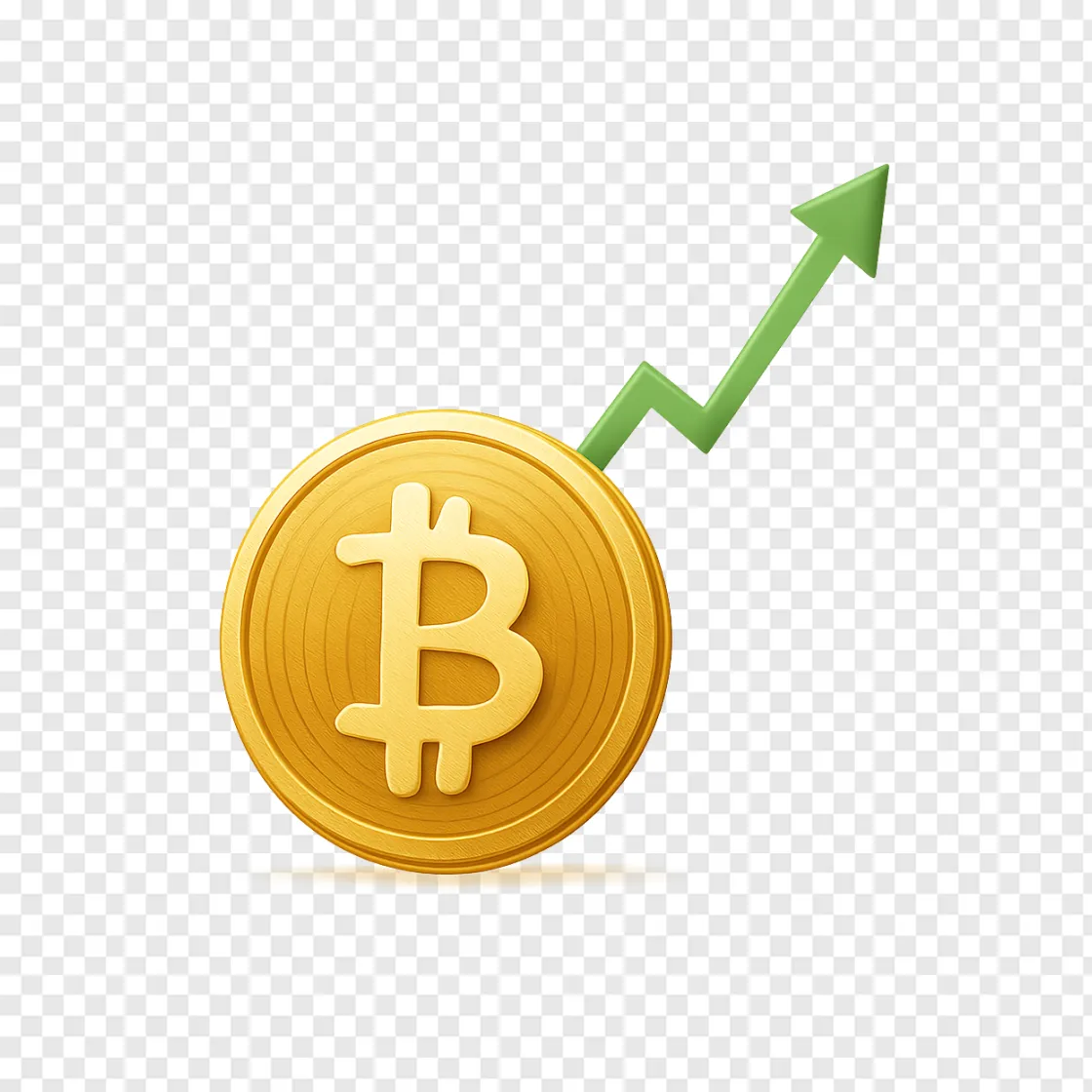 Bitcoin Chart PNG Graphic For Financial Trading