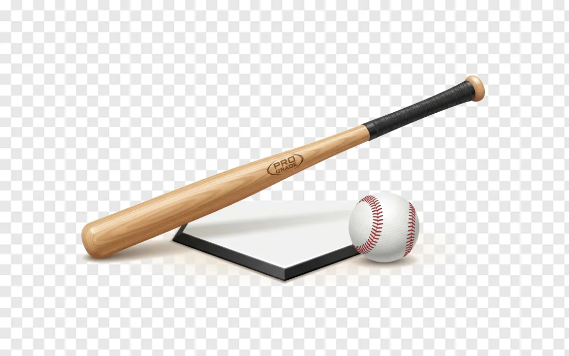 Baseball Bat And Ball PNG Clipart For Sports Designs
