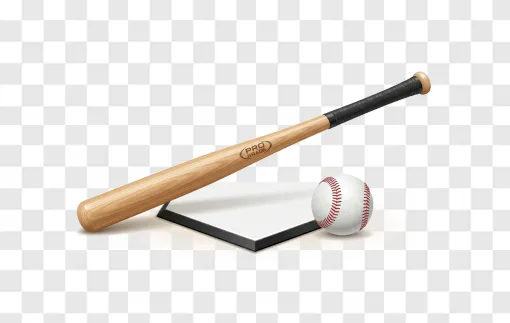 Baseball Bat And Ball PNG Clipart For Sports Designs